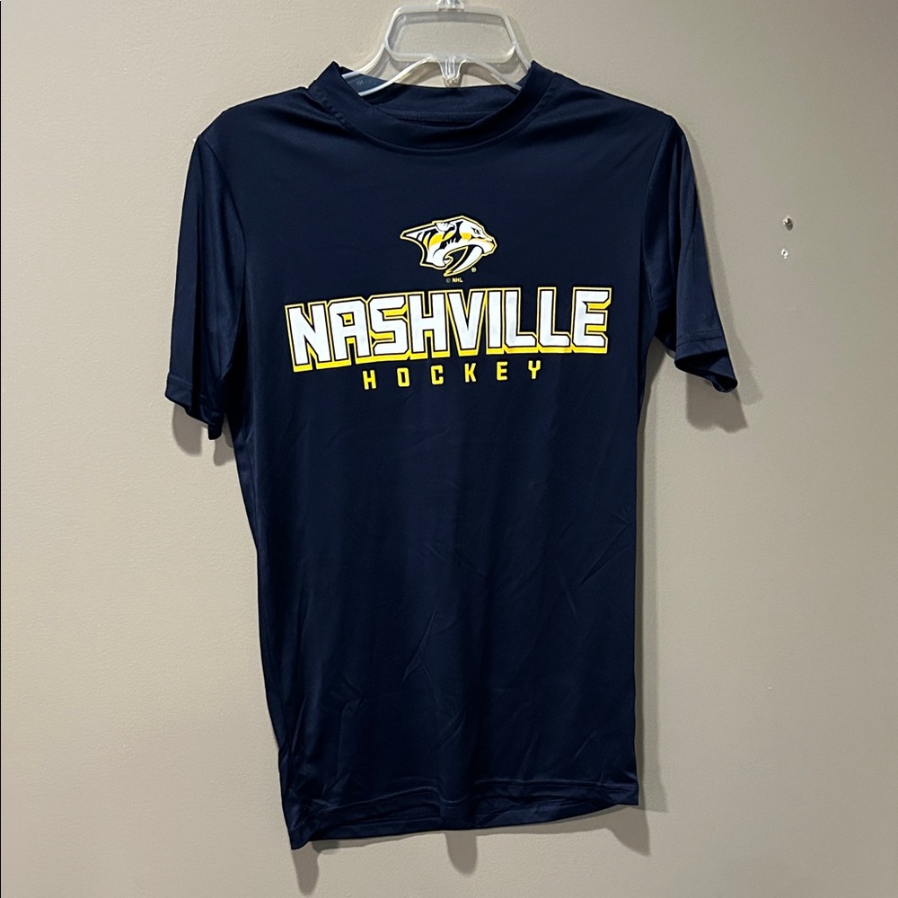 Knights Apparel Navy Nashville Predators Hockey Shirt